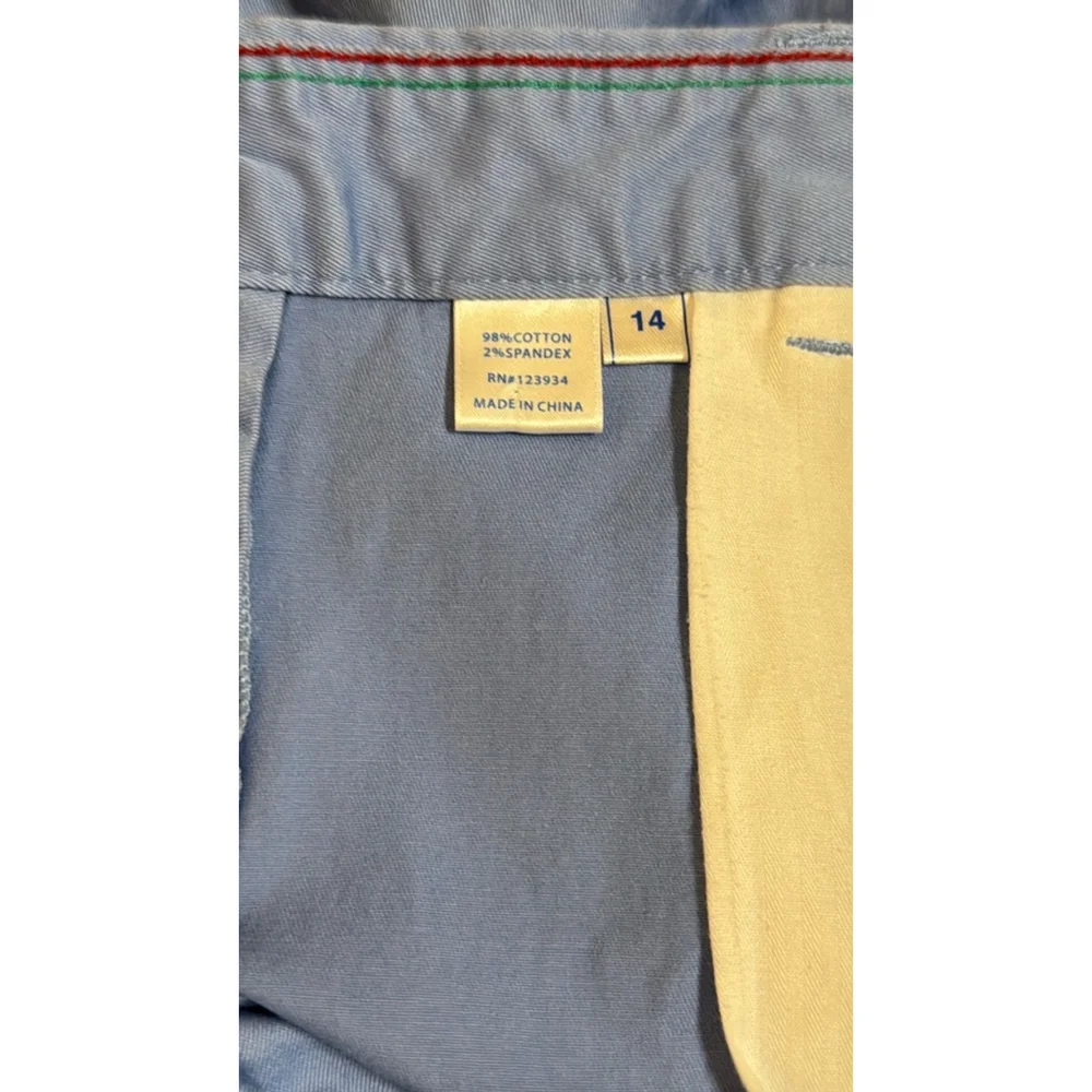 Southern Tide Boys 14 Channel Marker Khaki Short Stretch 98% Cotton 2% Spandex